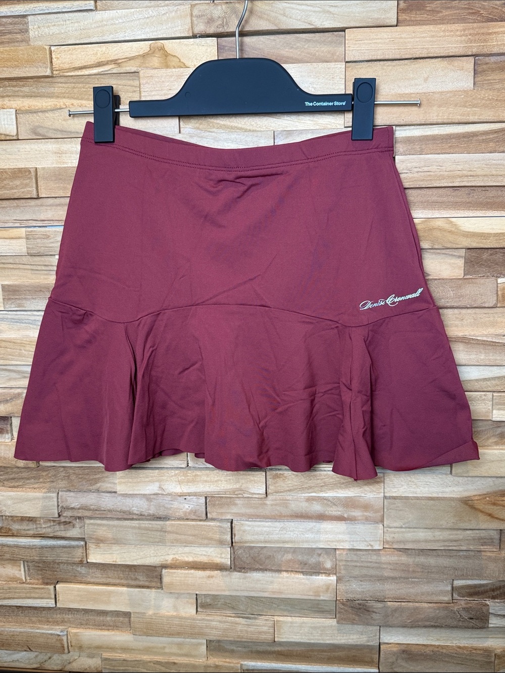 Denise Cornwall Skort Maroon Flared Skirt